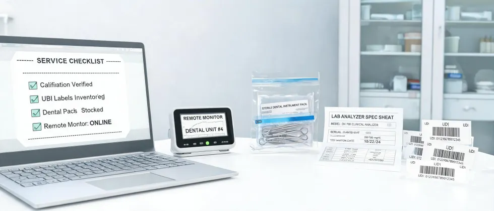 Medical device documentation desk